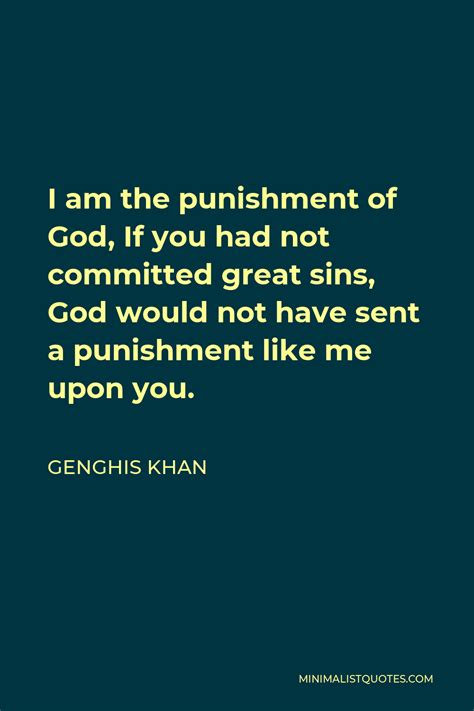 you must have committed a great sin